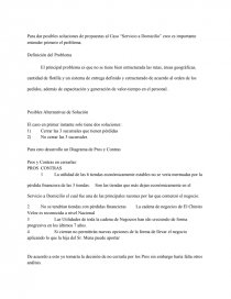 TAREA 2 CASO SERVICIO A DOMICILIO. Página 1