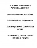 CAPACIDAD PARA HEREDAR.