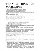 TIPOS DE SOCIEDADES.Sociedades Tradicionales y Modernas