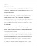 CAPITULO I- 1.1 Planteamiento del Problema