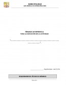 TÉRMINOS DE REFERENCIA PARA LA EJECUCIÓN DE LA ACTIVIDAD
