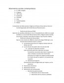 Movimientos sociales contemporáneos