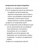 Todos los Componentes del espacio geografico