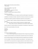 La Exportacion e importación de mexico.