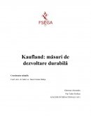 Tema Kaufland - Sustenabilitate.