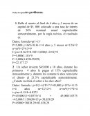 Los Problemas de matematica financiera