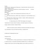 PLANTEAMIENTO DEL PROBLEMA ADMINISTRACION DE OPERACIONES