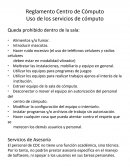 Reglamento de centro de computo.