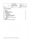Procedimiento Auditoria Interna .