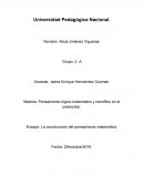 Ensayo pensamiento matematico.