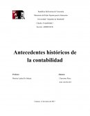Antecedentes históricos de la contabilidad.