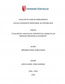 Evaluacion y analisis del contrato de leasing en las empresas peruanas actualmente