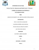 SENSOR DE MOVIMIENTO CON AMPLIFICADORES OPERACIONALES