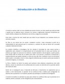 Introducción a la bioética.