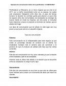 Ejemplos de comunicación dentro de la panificadora “LA MEXICANA”