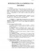 Introducción a la empresa y su entorno (GEFE)
