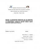 MEJORA LA DISPOSICIÓN INADECUADA DE LOS DESECHOS SOLIDOS ATRAVES DE UN PLAN DE ACCION EDUCATIVO
