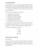 TRANSFORMADORES. CARACTERÍSTICAS ELÉCTRICAS.