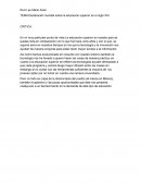 TEMA :Declaración mundial sobre la educación superior en el siglo XXI.