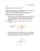 La Ecuación lineal en un sistema Lineal.