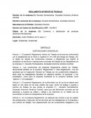 REGLAMENTO INTERIOR DE TRABAJO Naturaleza de la Entidad; Sociedad Anónima