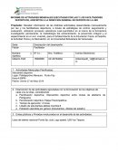 INFORME DE ACTIVIDADES MENSUALES EJECUTADAS POR LAS Y LOS FACILITADORES DEPORTIVOS, ADSCRITOS A LA DIRECCION GENERAL DE DEPORTE DE LA UBV