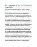 La importancia de la activación física en secundaria