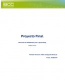 Proyecto Final. Desarrollo de Habilidades para el Aprendizaje.