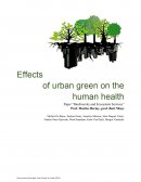 Effects of urban green on the human health