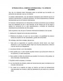 INTRODUCCIÓN AL COMERCIO INTERNACIONAL Y EL DERECHO ADUANERO.