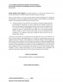 Escrito en vía de alcance amparo