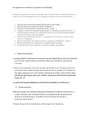 Programa de muestreo y legislación aplicable