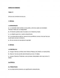 DERECHO ROMANO PRIMER SEMESTRE (ALDO CAMPIONES). Página 1