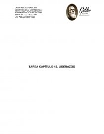 Tarea capitulo 12 ADMINISTRACION.. Página 1