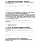 Cuestionario Bioquimica. ¿Explica las diferencias entre la fagocitosis y la pinocitosis?