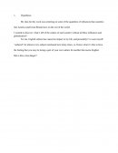 British and American Influences in our lifestyles.