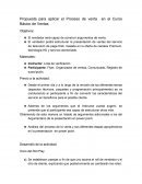 Propuesta para aplicar el Proceso de venta en el Curso Básico de Ventas