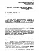 INCIDENTE DE LIQUIDACIÓN DE SUERTE PRINCIPAL, INTERESES ORDINARIOS, MORATORIOS Y COSTAS.