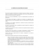 EL CONTROL DE LOS GESTORES DE CALIDAD