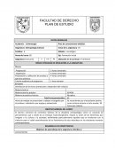 Antropología Cultural.