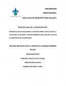 MATERIA IMPARTIDA POR LA ARQUITECTA ADRIANA NIEMBRO ROCAS.