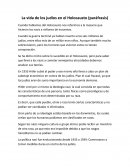 La vida de los judíos en el holocausto.