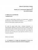 PEDRO DE JESUS BADILLO SEVERO VS TRIBUNAL DE LO CONTENCIOSO ADMINISTRATIVO