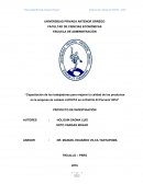 PROYECTO DE INVESTIGACIÓN CAPACITACIÓN Y CALIDAD DE LA EMPRESA DE CALZADO LUCHITA.