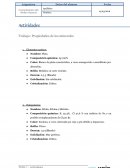 Trabajo: Propiedades de los minerales.