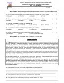 EXAMEN DE DIAGNÓSTICO – ESPAÑOL PRIMER GRADO.