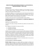 CONFLICTOS SOBRE LOS RECURSOS NATURALES Y LA ACTIVACION DE LA IDENTIDAD INDIGENA –CUSCO, PERU.