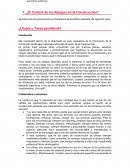 El Control de los Riesgos en la Construccion.