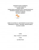DISEÑO DE UN SISTEMA DE ABASTECIMIENTO DE AGUA POTABLE COMUNIDADES EL ESPINAL Y SAN MIGUEL, MUNICIPIO ROMULO GALLEGOS, COJEDES