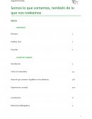 Somos de lo que nos rodeamos